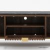 Picture of Mirabel Mid-Century Modern Media Console with Marble Top (65")