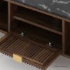 Picture of Mirabel Mid-Century Modern Media Console with Marble Top (65")