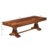 Picture of Tiraspol Rustic Solid Wood Trestle Dining Table Set