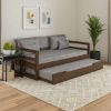 Picture of Kenora Solid Wood Upholstered Daybed with Trundle