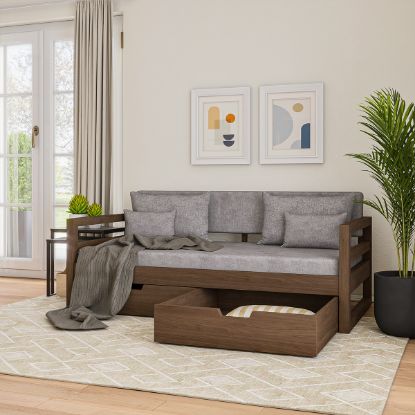 Picture of  Kenora Solid Wood Upholstered Daybed with Storage