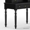 Picture of Ladysmith Black Mirrored Makeup Vanity Desk with Stool