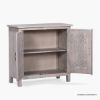 Picture of Edson Hand Carved Whitewashed Accent Storage Cabinet