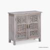 Picture of Edson Hand Carved Whitewashed Accent Storage Cabinet