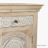 Picture of Airdrie Mango Wood Hand Carved Accent Storage with Drawers