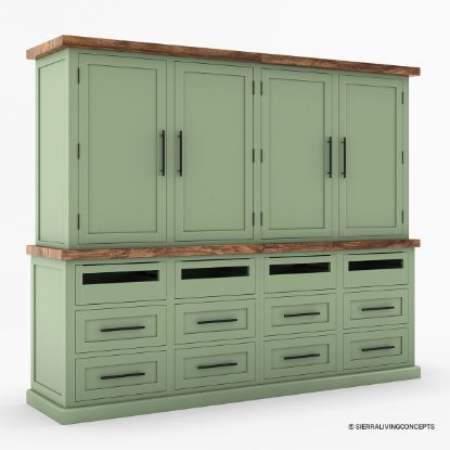Image showcasing Custom Solid Wood Kitchen Pantry Cabinets | Free Shipping