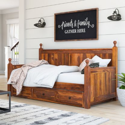 Picture of Lucerne Solid Wood Daybed with Trundle Storage