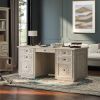 Picture of Nuala Hand Carved Weathered White Executive Desk