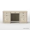 Picture of Nuala Hand Carved Weathered White Executive Desk
