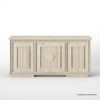 Picture of Nuala Hand Carved Weathered White Executive Desk
