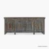 Picture of Earlscourt Distressed Wood Buffet Sideboard Storage Cabinet