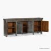 Picture of Earlscourt Distressed Wood Buffet Sideboard Storage Cabinet