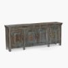 Picture of Earlscourt Distressed Wood Buffet Sideboard Storage Cabinet