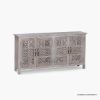 Picture of Swansea Whitewashed 74 Inch Sideboard Buffet Cabinet