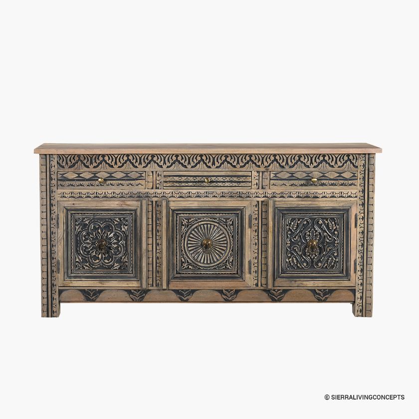 Davenport Traditional Dining Room Sideboard Cabinet with Drawers Size Image