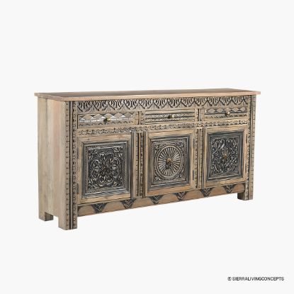 Picture of Davenport Traditional Dining Room Sideboard Cabinet with Drawers
