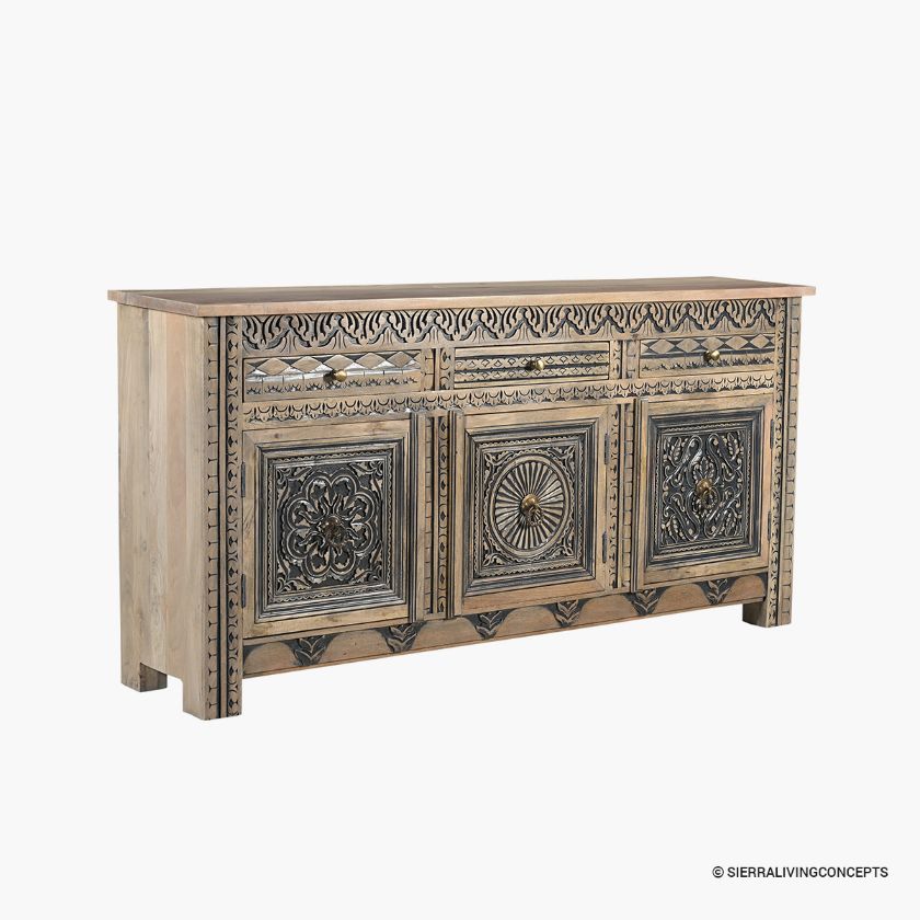 Picture of Davenport Traditional Dining Room Sideboard Cabinet with Drawers