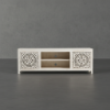 Sutter Floral Hand Carved Solid Wood Boho TV Stand (72")