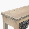 Picture of Harbourfront Distressed Carved Wood Arch Console Table
