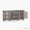 Picture of Greektown Distressed Solid Wood Sideboard Buffet Cabinet