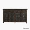 Picture of Kootenay Ornate Rustic Brown Sideboard Cabinet with Drawers