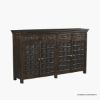 Picture of Kootenay Ornate Rustic Brown Sideboard Cabinet with Drawers