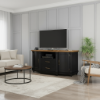 Marshalltown Two-tone Black Tall TV Media Console Cabinet (63")