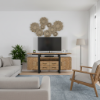Upland Modern Teak Wood TV Stand (78")