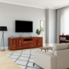 Santa Cruz Large Solid Wood TV Media Console Cabinet (75")