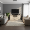 Dyersville Two Tone White Media Console with Drawers (50"- 85")