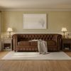 Picture of Farnham 3-Seater Brown Leather Chesterfield Sofa