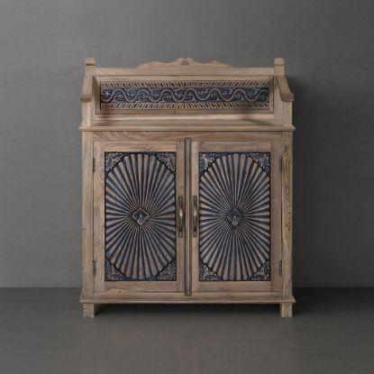 Picture of Taber Ornate Hand Carved 2 Door Accent Storage Cabinet