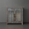 Picture of Earlton Small Living Room Distressed Accent Storage Cabinet