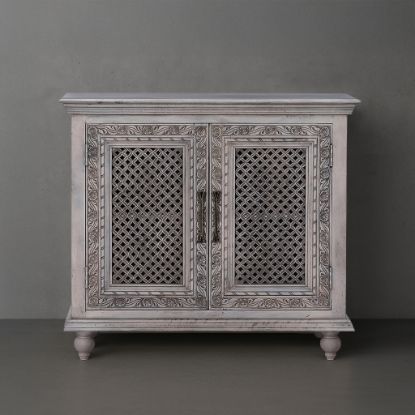 Picture of Ajax Hand Carved Classic Accent Storage Cabinet with Doors