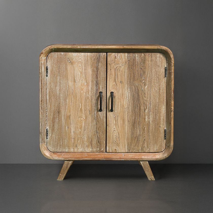 Picture of Ladner Solid Wood Accent Storage Cabinet with Doors