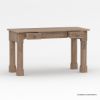 Picture of Miramachi Carved Solid Wood Writing Desk with Drawers