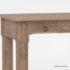 Picture of Miramachi Carved Solid Wood Writing Desk with Drawers