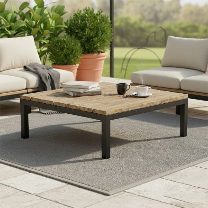 Picture of Florence Teak Wood Square Outdoor Coffee Table