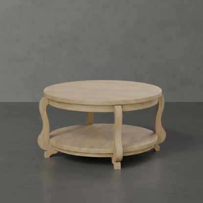 Picture of Fortaleza Rustic Outdoor Teak Round Coffee Table