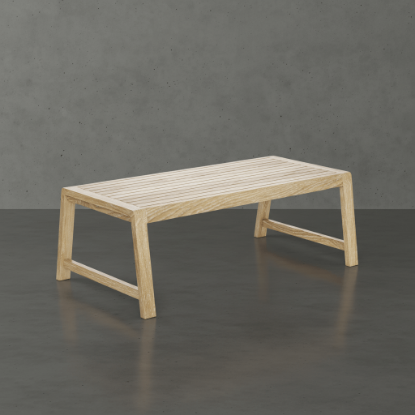 Picture of Savannah Teak Patio Rectangular Coffee Table