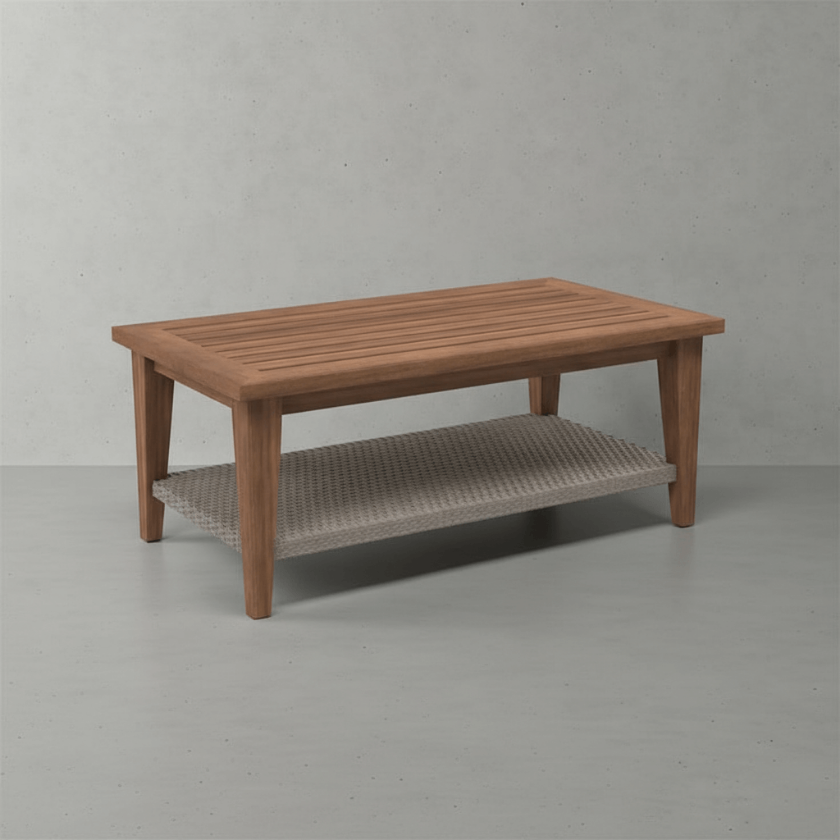Picture of Mykonos Teak Patio Rectangular Coffee Table