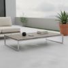 Picture of Penryn Patio Grey Wooden Slatted Rectangle Coffee Table