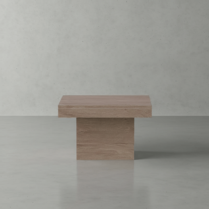 Picture of Geelong Rustic Teak Wood Outdoor Square End Table