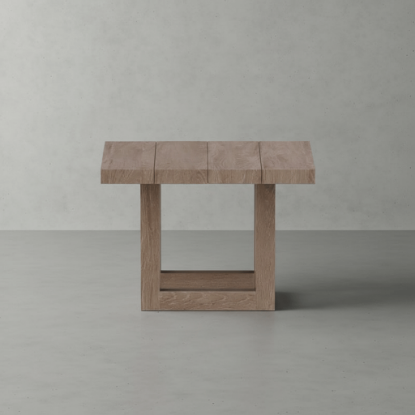 Picture of Narrogin Rustic Teak Wood Outdoor End table