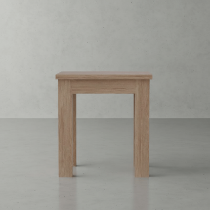 Picture of Santorini Modern Rustic Solid Teak Wood Outdoor Square End Table