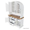 Picture of Langford Solid Wood Arched Hutch Cabinet