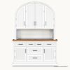 Picture of Langford Solid Wood Arched Hutch Cabinet
