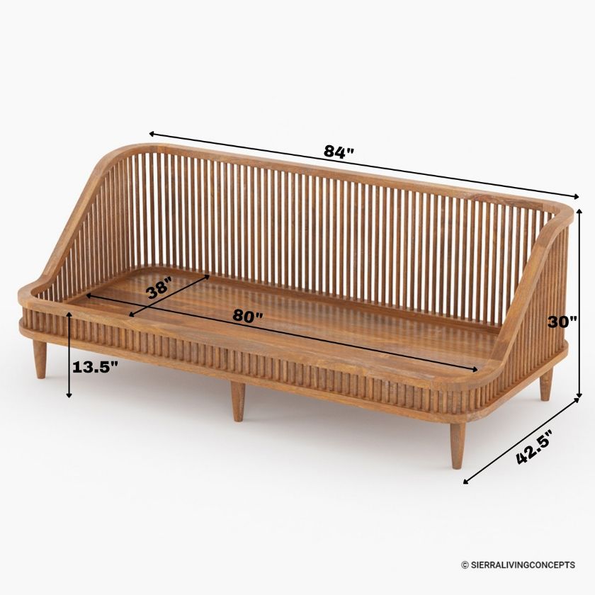 Reynosa Mid Century Modern Twin Daybed Size Image
