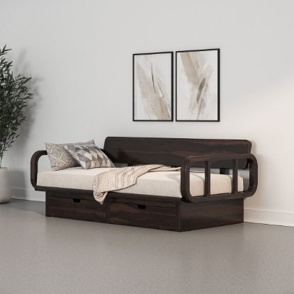 Picture of Dieppe Art Deco Solid Wood Daybed with Storage