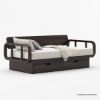 Picture of Dieppe Art Deco Solid Wood Daybed with Storage